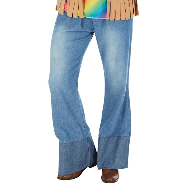 tectake Maskeraddräkt Herr Cool Hippie MultiColor L