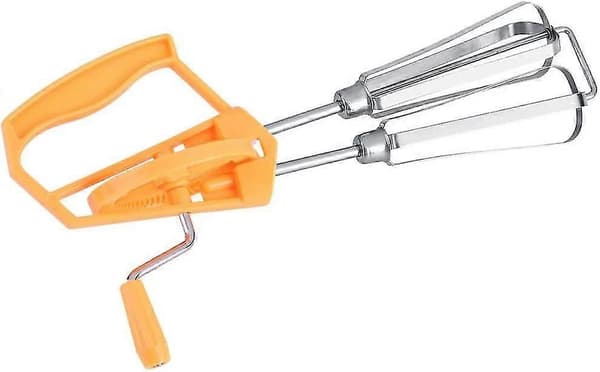Professionell Roterande Manuell Äggvisp Köksredskap (orange)