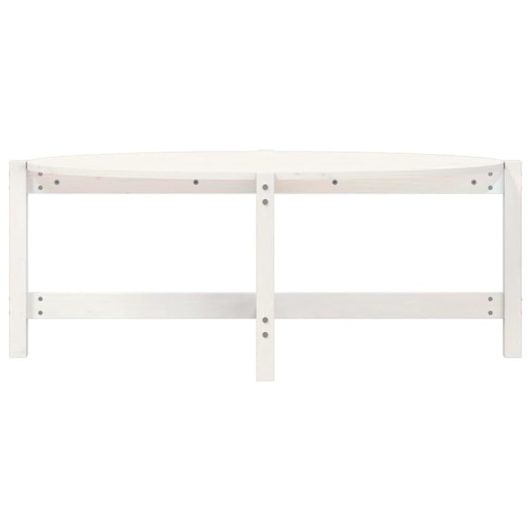 vidaXL Soffbord vit 118x63x45 cm massiv furu Vit