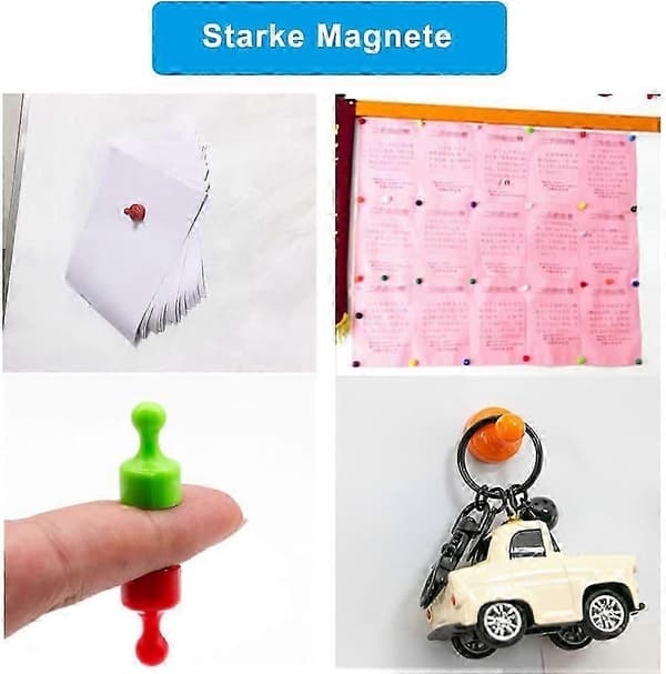 Sterke magneter for kjøleskap 20 stk. neodymmagneter magnetiske tegnestifter