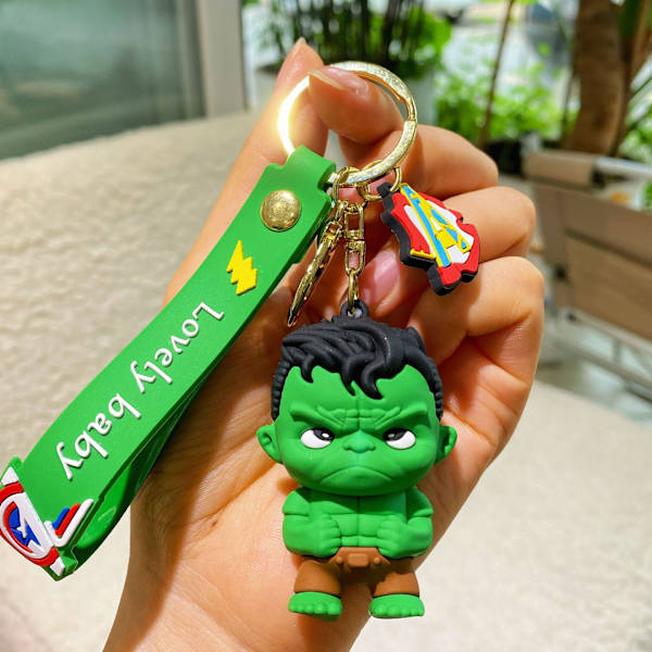 6. generation Marvel - Hulk superhelte Chibi figur nøglering