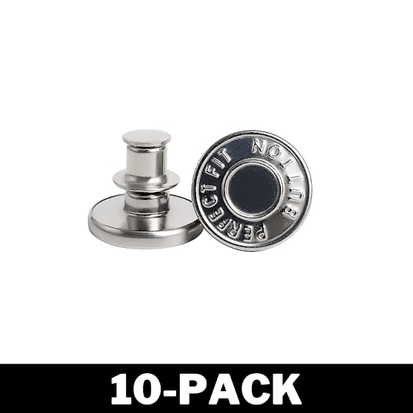 Sy-fria Byxknappar - Justera Storlek Silver Flerpack 1-Pack