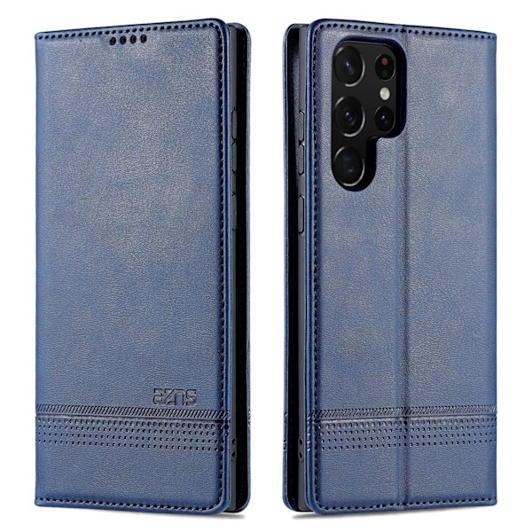 Smidigt Plånboksfodral - Samsung Galaxy S22 Ultra Mörkbrun