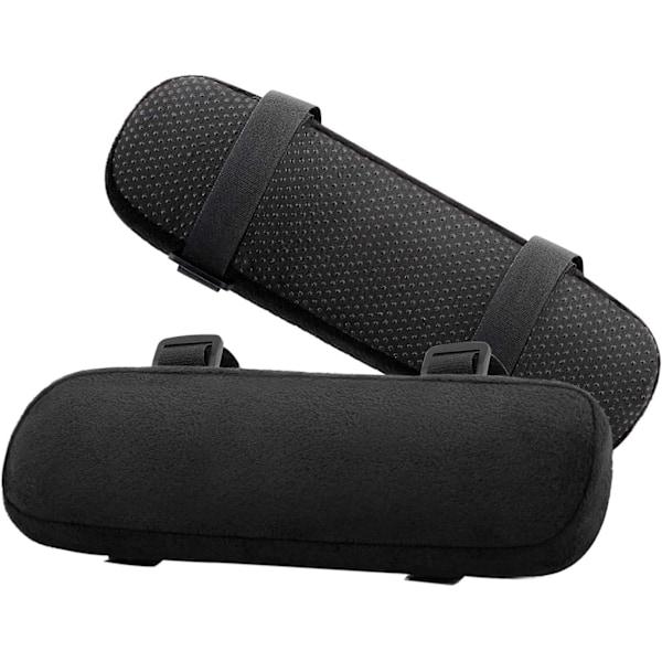 Ergonomiska Armstödsdynor, Armstöd i Memory Foam för Oöverträffad Komfort, Halkfri Baksida för Stabilitet, Svart