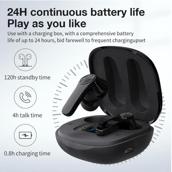 Trådløse øretelefoner, Bluetooth-headset Bluetooth 5.0-headset med mikrofon
