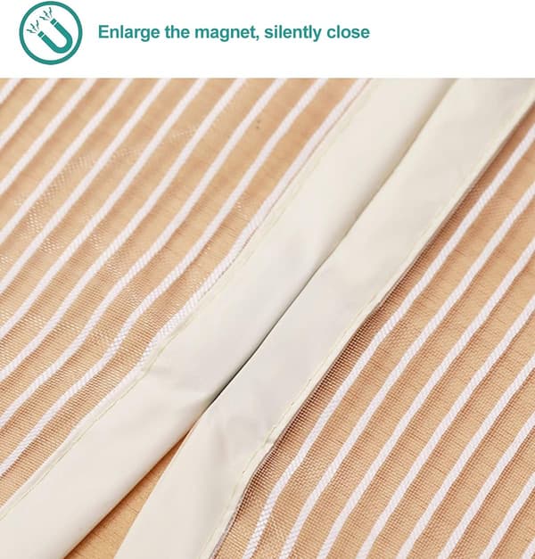 Magnetisk myggnätsdörr gardin i polyester med automatisk stängning