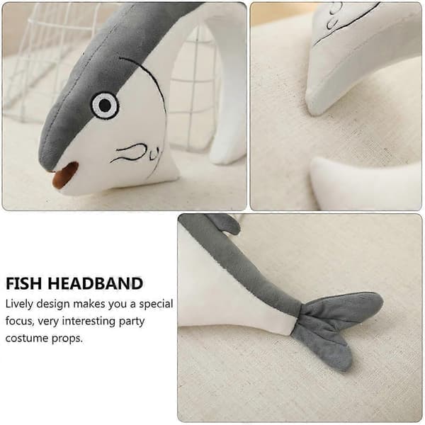 1 st bedårande fiskformad håraccessoar, rolig festfotorekvisita