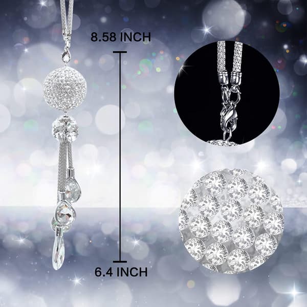 Bling-auton taustapeilin lisävarusteet naisille, auton taustapeili