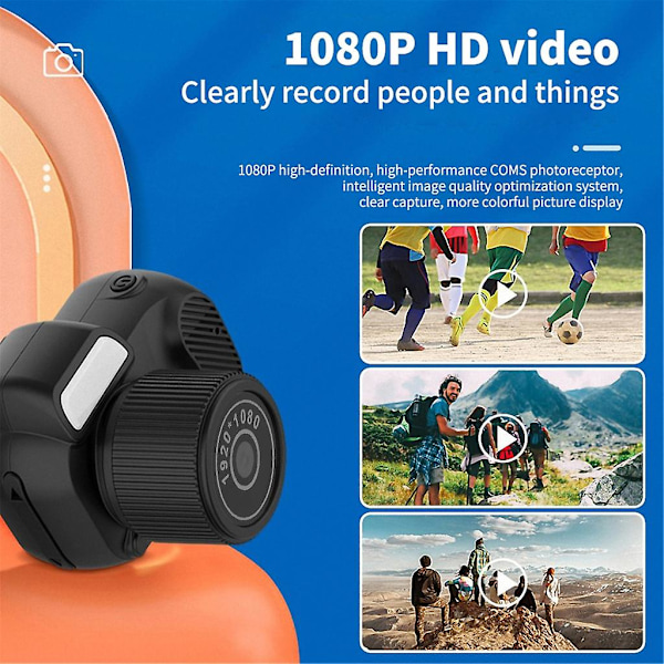 Portabel Minikamera Liten och Kraftfull Videorekordare 0.96 tum Display (FMY)
