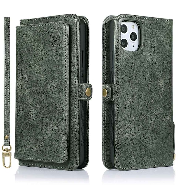 Elegant Plånboksfodral - iPhone 11 Pro Mörkgrön