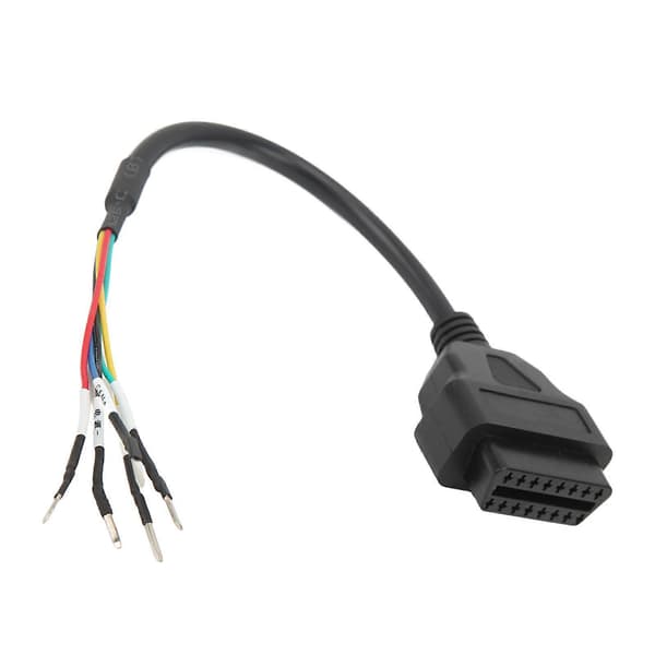 OBD2 hunnkontaktkabel 16-pinners K CAN Line diagnostisk jumpertesterkontakt pigtailkabel