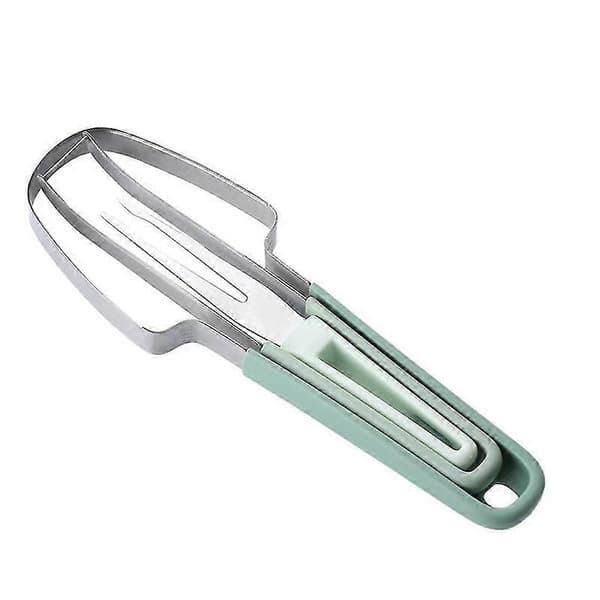 Vannmelon Gaffel Kutter Skjærer, rustfritt stål Vannmelon Popsicle Kutter Vannmelon Kutter Melon Kutter Grønn