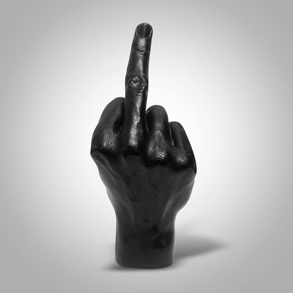 Langfingerstatue Pynt Hjemmekontor Dekortilbehør