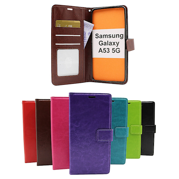 Crazy Horse Wallet Samsung Galaxy A53 5G (A536B) Turkos