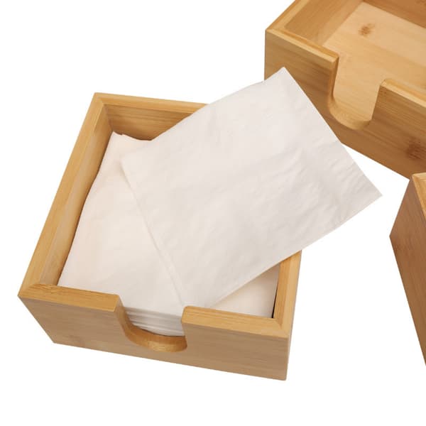 Paperipyyheteline paperiannostelija bambu 3 kpl