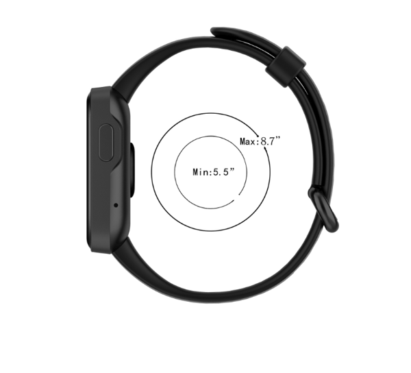 Sort, egnet til Red Rice Watch Mi Watch Lite Watch Silikone S