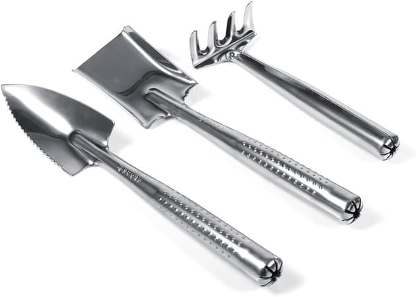 3-delars set Mini Trädgårdsredskap Krukväxtverktyg Liten Spade Kratta Gar