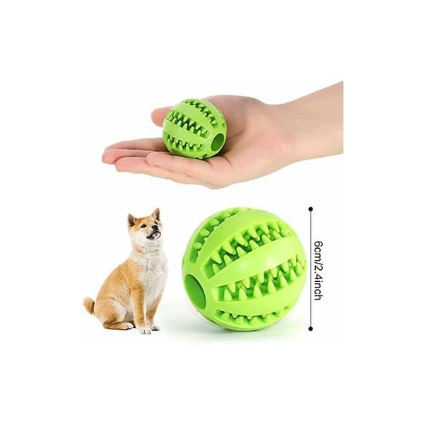 2-pack gummihundboll hundleksaker för stora och små hundar, Fu