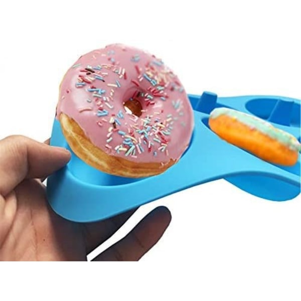 2 stk. silikone kageform 6 huller Donutfremstillingsform Bagekage Rou