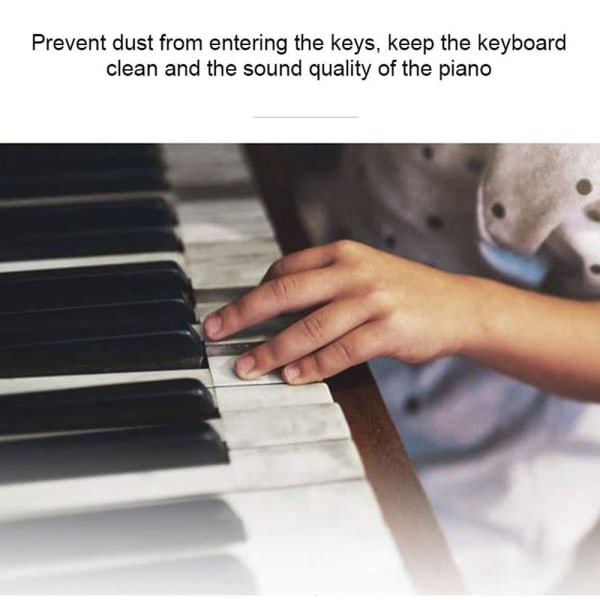Piano Keyboard Anti-Dust Cover Key Cover Duk för Piano