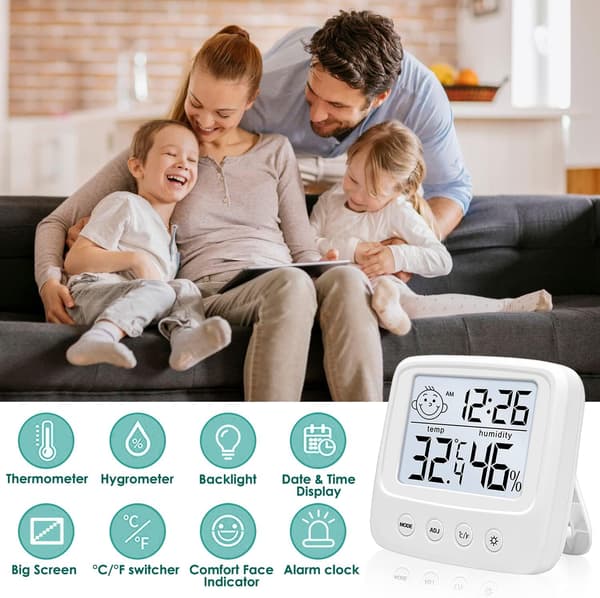 Digital Hygrometer för inomhusbruk, Hög Noggrannhet Temperatur