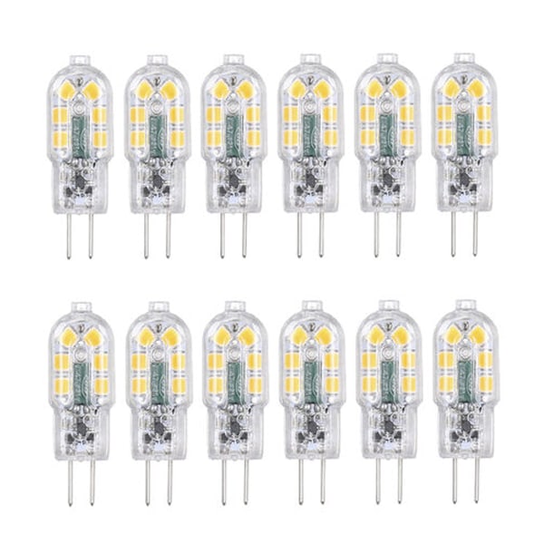Tomshine G4 LED-ampuller 12-pack varmvitt
