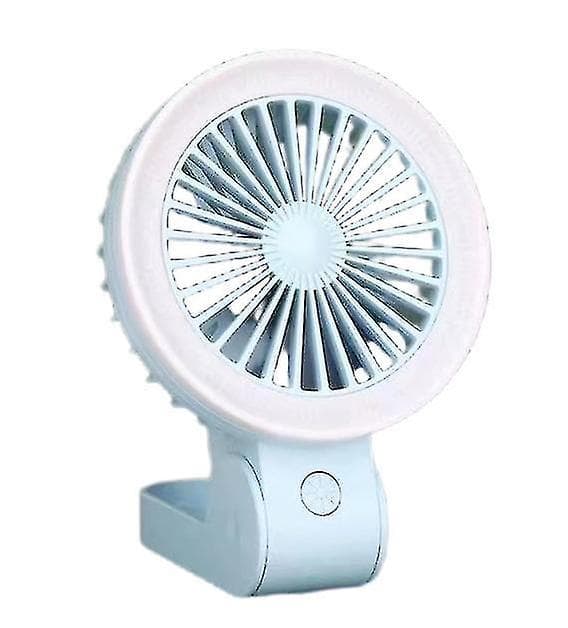 USB-lade Sammenleggbar Vifte Bærbar Nattlys Liten Vifte Skrivebord Mini Liten Vifte