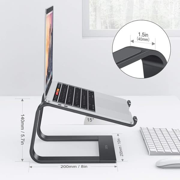 Ergonomisk laptopstativ, avtakbart laptopstativ varmespredning