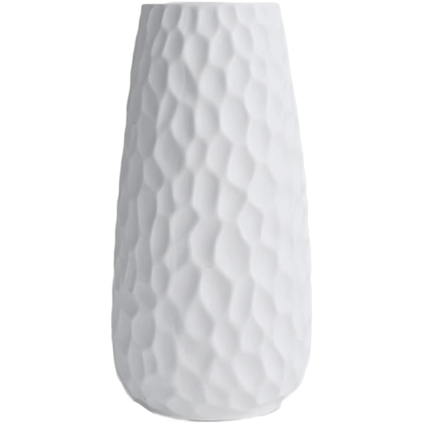 Multifunktionell Modern Minimalistisk Vas, Djärv Geometrisk Design för Dekoration på Soffbord, Säker Förpackning Säkerställer Säker Ankomst (Vit, 12,4x25,5x7,5cm)