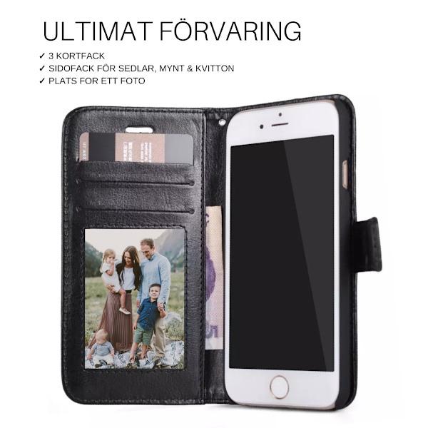 Plånboksfodral iPhone 7/8 Plus Brun 5-Pack