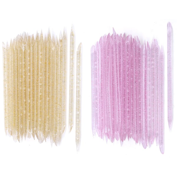 100 st Engångs Nagelpinnar Nagelbands-pusher bulk, Nagelvårdspinnar Rengöring Nagelbands-pinne
