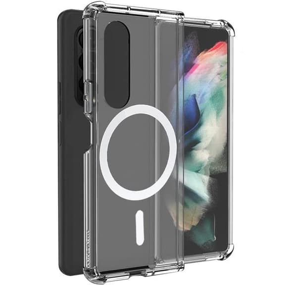 Galaxy Z Fold 4, Magsafe-kuori, iskunkestävä, läpinäkyvä
