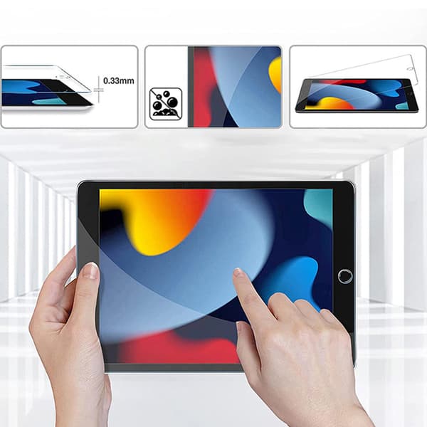 iPad 10.2 2021/2020/2019 Gen 9/8/7 Näytönsuoja karkaistu lasi 9H läpinäkyvä