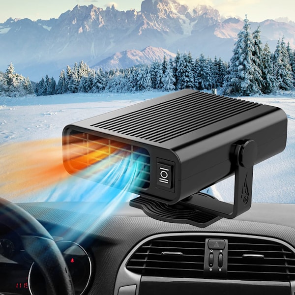 Innovativ Bilkompis, 2-i-1 Kylare & Värmare, 12V Portabel Bilvärmare För Vindruteavfrostning Och Avimning, Intelligent Design & Säkerhet