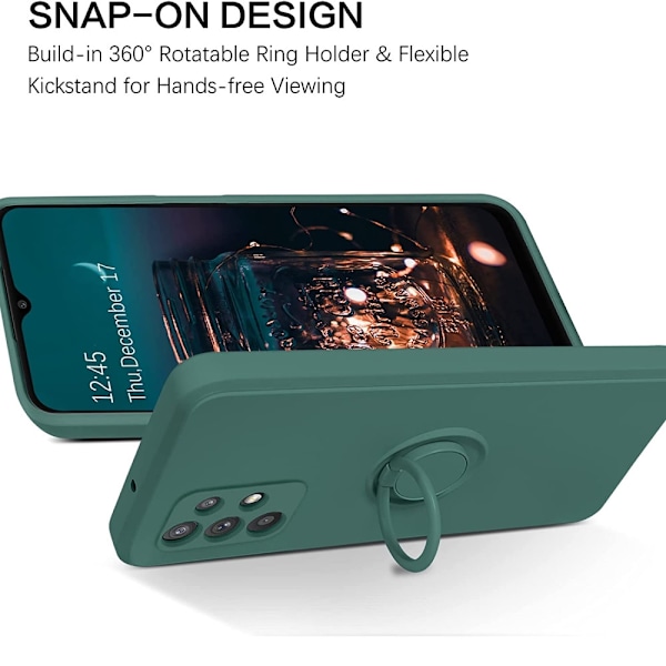 Samsung A53 - Skal Ringhållare Kameraskydd Grön Blue