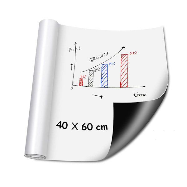 Självhäftande Whiteboard-sticker för Multifunktionell Användning, Hållbar & Vattentät Magnetisk Whiteboard med Självhäftande Baksida för Hemmakontor Klassrum