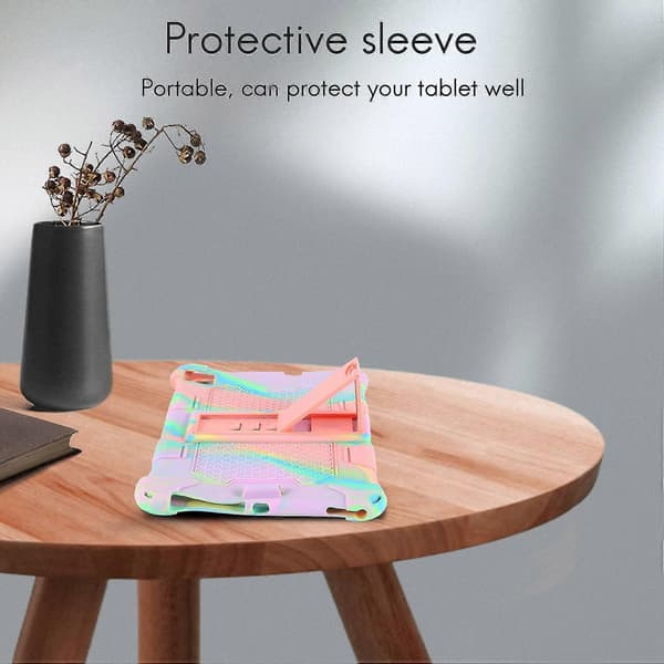 Silikone Etui Til M40 P20hd 10.1 Tommer Etui Stativ Med Pen Til P20hd (farverig Pink)