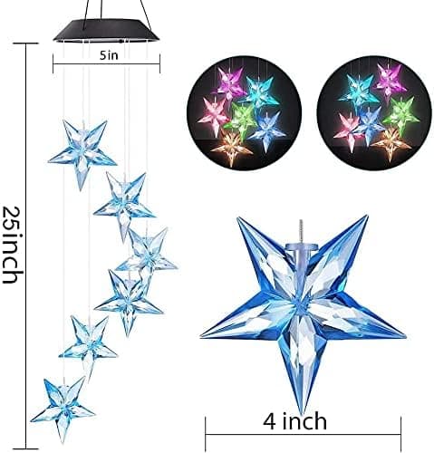 Färgskiftande Spiral Solcellsdriven LED-klocka Trädgård Romantisk Ute