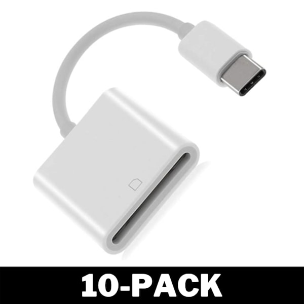 USB-C till SD Kortläsare Android Vit - SD Card Reader 1-Pack