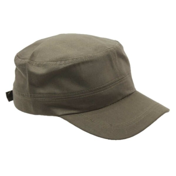Grön Army Keps - Platt Armekeps Militärkeps grön one size
