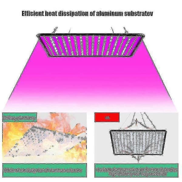 1500w Vekstlys For Innendørsplanter Strømsparende Fullspektrum LED-lys