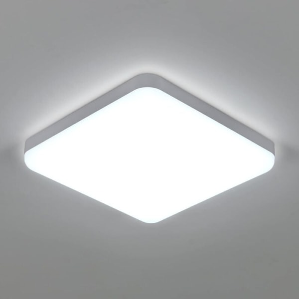 Ultratunn LED-taklampa med integrerat bottenskydd och mask, 30W modern design sidobelyst ljuspanel högkvalitativ diffus,