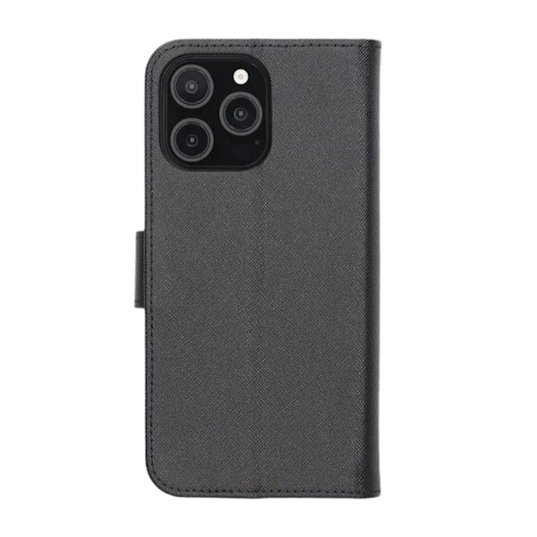 iPhone 16 Pro Plånboksfodral med Stativ - Svart Svart