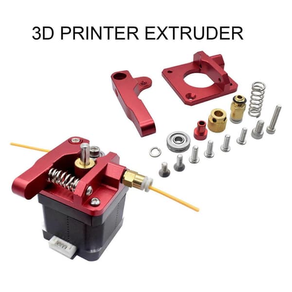 3D Printer Ekstruder Fleksibel & Justerbar Aluminiumlegering Fjernbetjent Ekstruder til Ender 3/5 til CR10S Printertilbehør