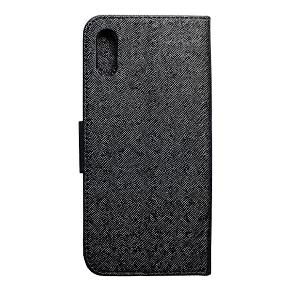 Redmi 9A/9AT Plånboksfodral Fancy Eco Läder - Svart