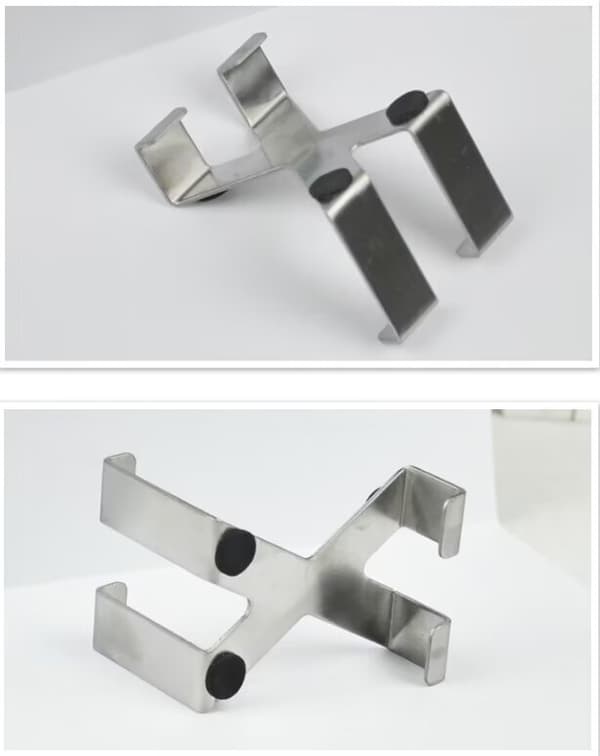 4 STK Rustfrit Stål X-form Reversibel Utility Over Dør Bagside Ba
