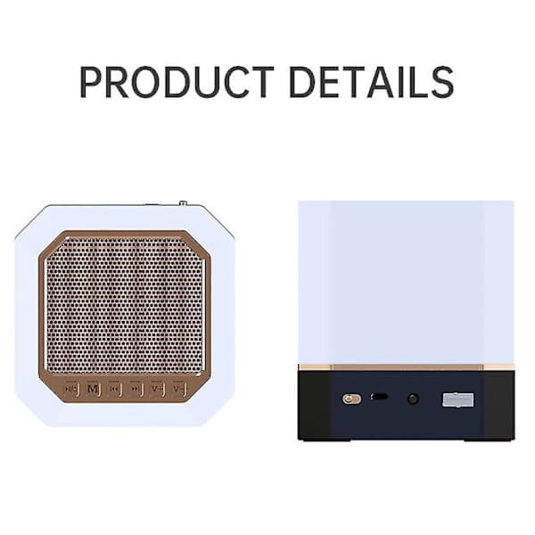 Bluetooth-kompatibel Koran-høyttaler med LED-nattlys for smart appkontroll Azan