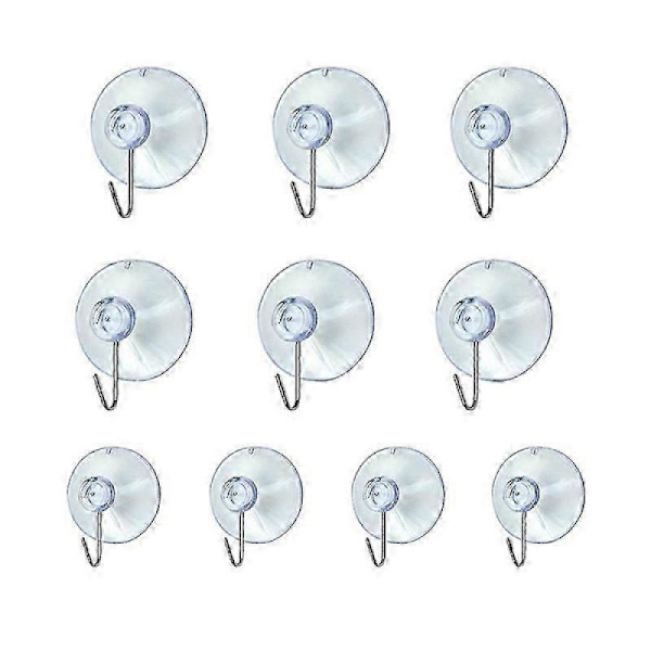 10 Transparenta Sugproppar Krok Kläder Jacka Metallkrok