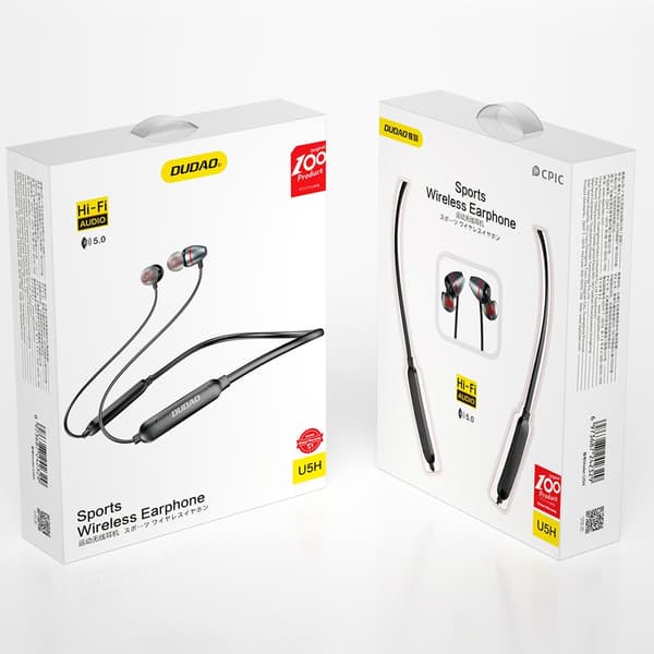 Dudao Sport Bluetooth-hodetelefoner med mikrofon, grå
