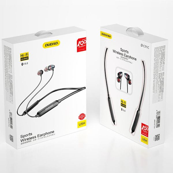 Dudao Sport Bluetooth-hovedtelefoner med mikrofon grå